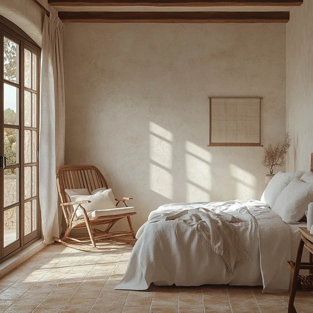 Dormitorio con pintura térmica interior para aislamiento eficiente