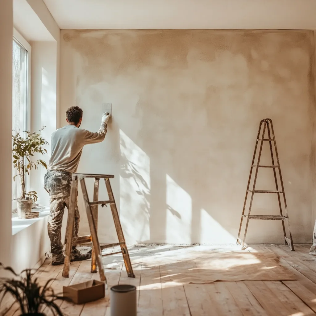Aplicación de pintura térmica interior para aislamiento eficiente de hogares