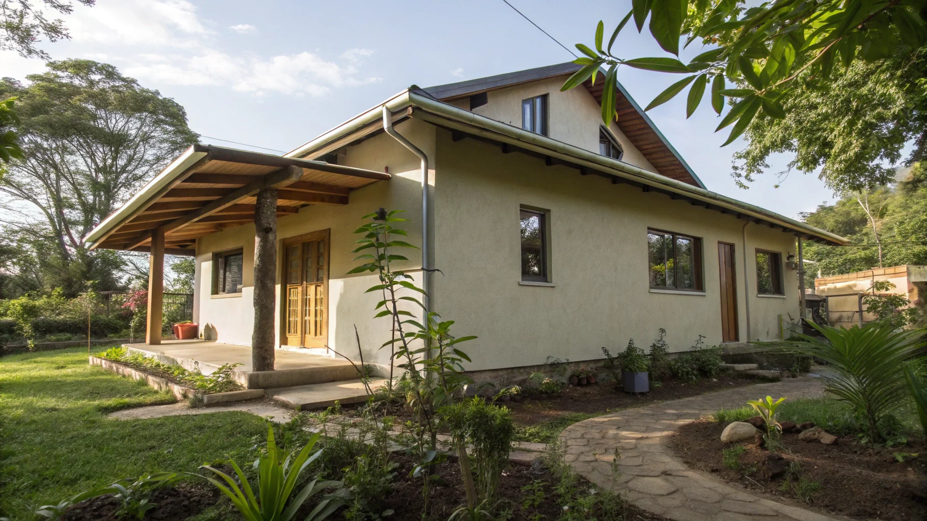 Fachada de una vivienda sin certificado energético en España